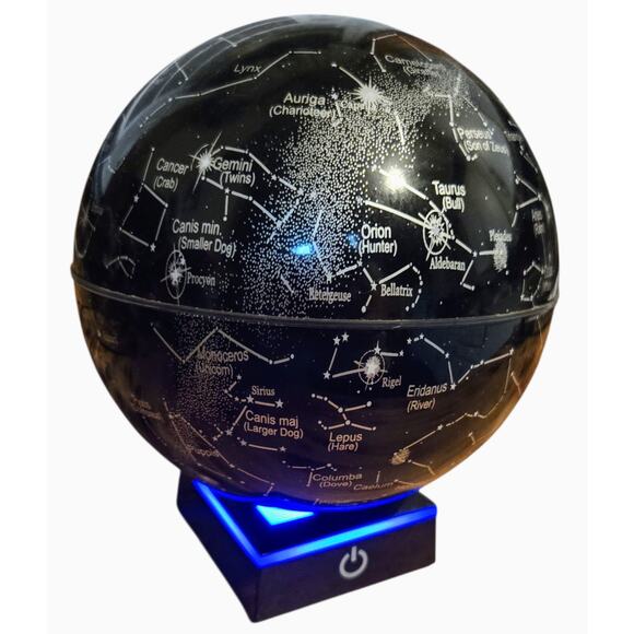 Desktop Magnetic Globe With Light Up Base Constellation Solar System Display - Picture 5 of 8